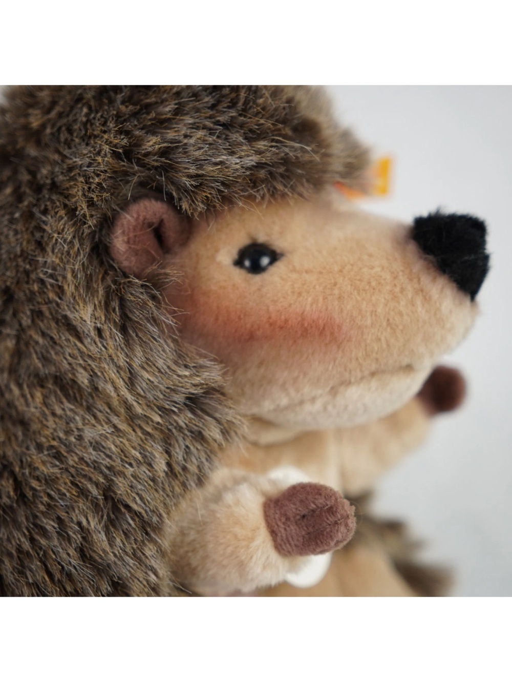Steiff Joggi the Hedgehog 067211 Brown 8" Tall Handmade NWT - Picture 12 of 14